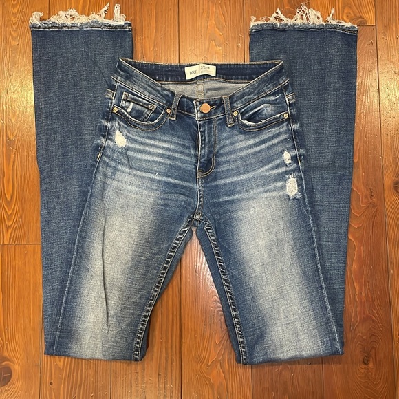 Bke stella mid rise slim fit boot cut jeans - Picture 3 of 5
